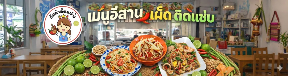 Som Tam Tid Zaeb Isan restaurant in Pattaya เมนูอีสาน เผ็ด ติดแซ่บ