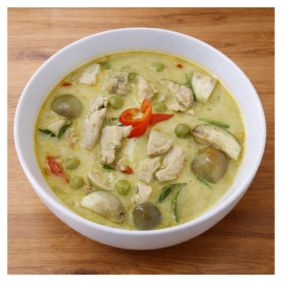 Green Curry Chicken at Som Tam Tid Zaeb in Pattaya