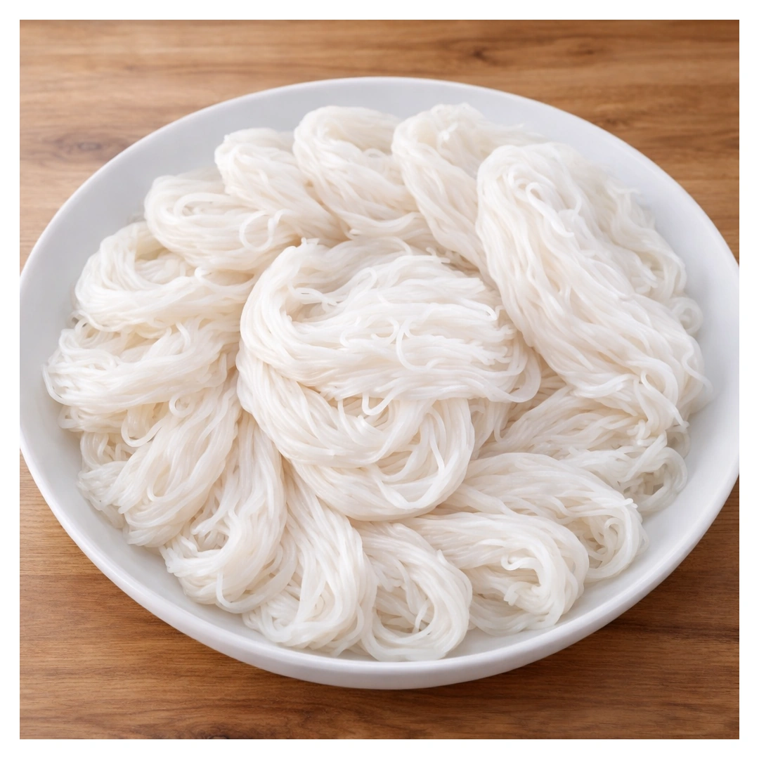 Rice Noodles (Khanom Jeen) at Som Tam Tid Zaeb in Pattaya