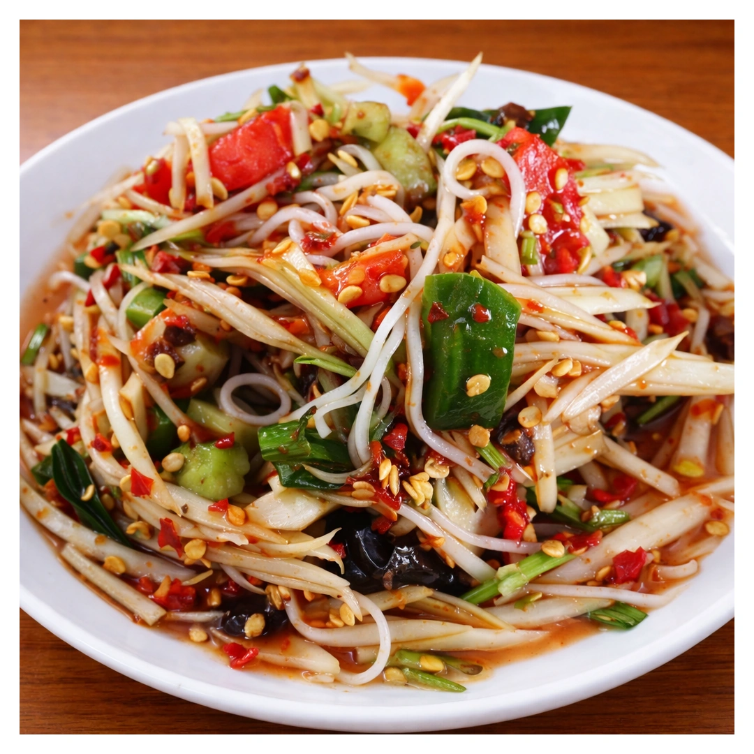 Somtam Pa (forest style) at Som Tam Tid Zaeb in Pattaya
