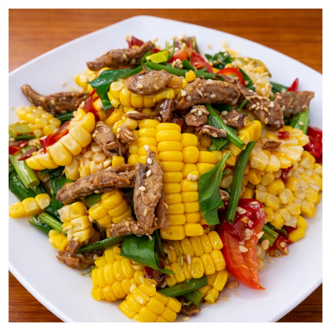 Somtam Thai + Corn (no pla-ra) at Som Tam Tid Zaeb in Pattaya