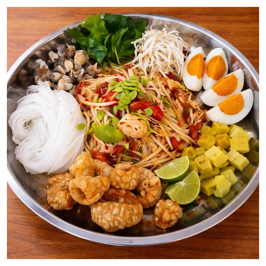 Somtam Tray, Best Som Tum at Som Tam Tid Zaeb in Pattaya